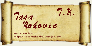 Tasa Moković vizit kartica